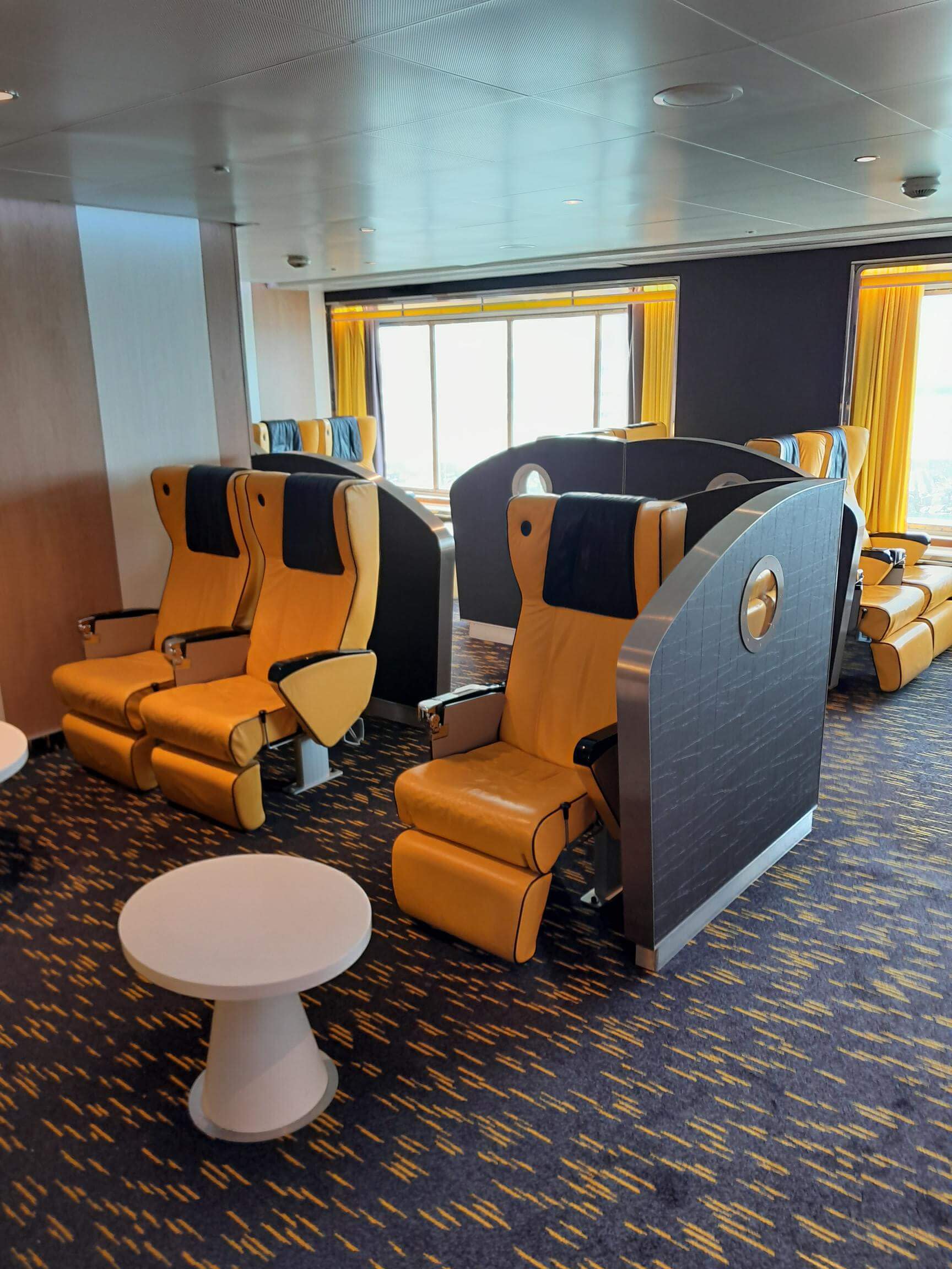 Club seats on Barfleur