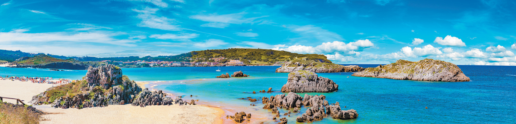 Playa de Ris beach at Noja, Cantabria