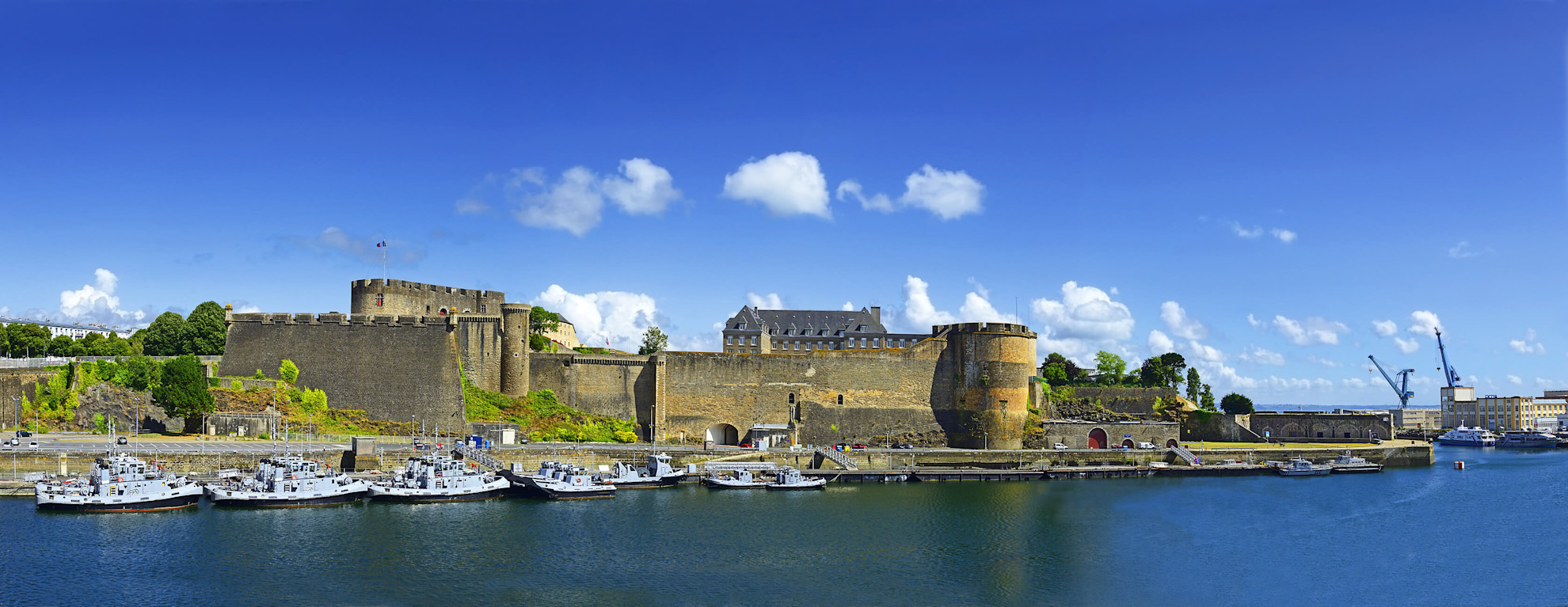 The Château de Brest protects Brest harbour