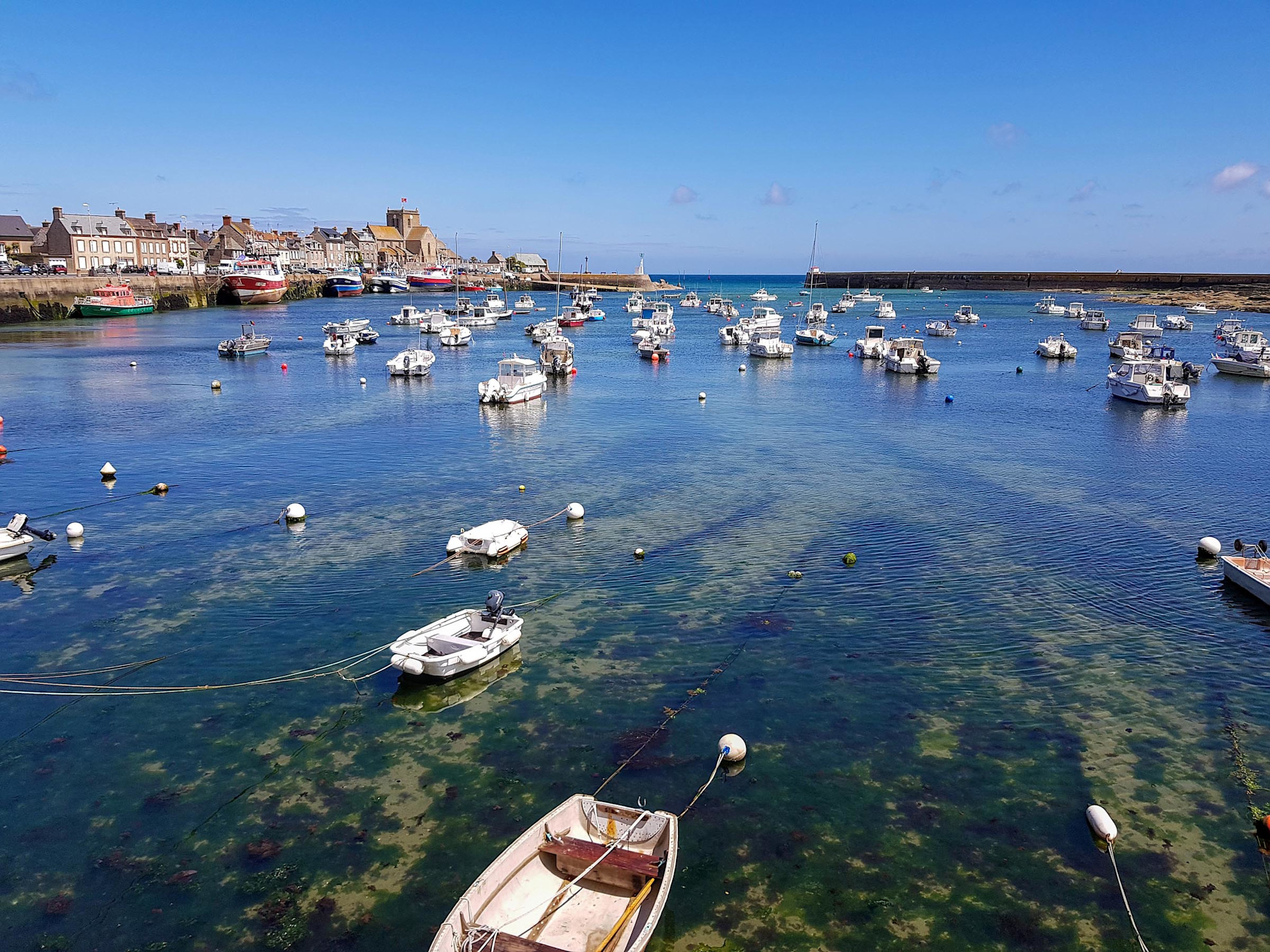 Boats in Barfleur harbour, Normandy