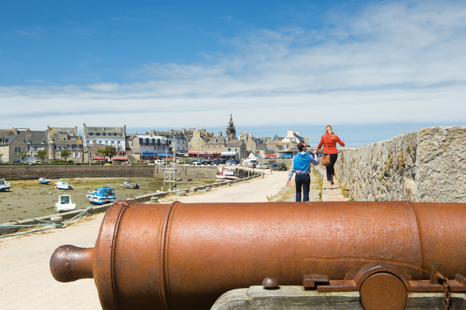 Cannon in Roscoff harbour