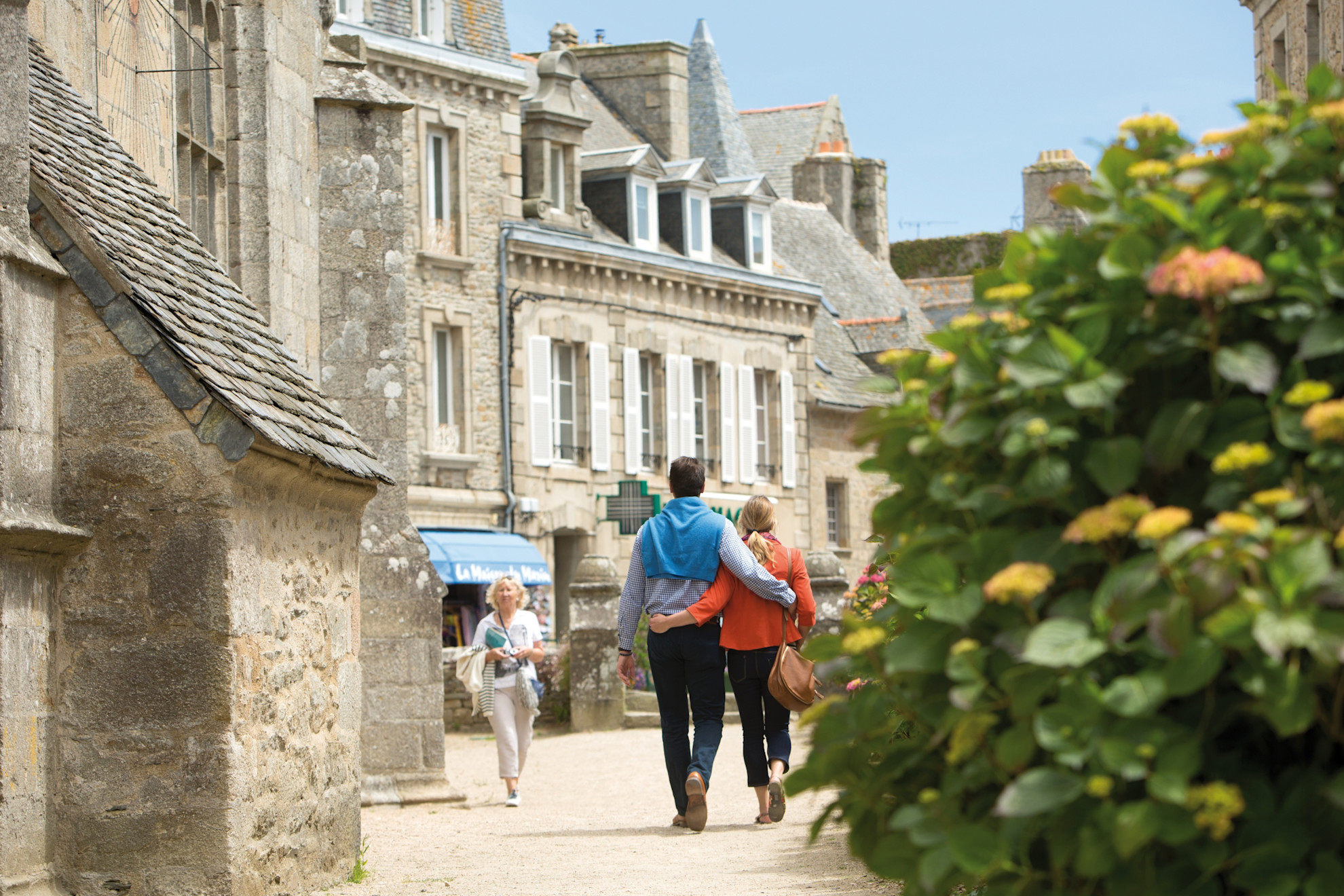 Aerial shot of St Malo 