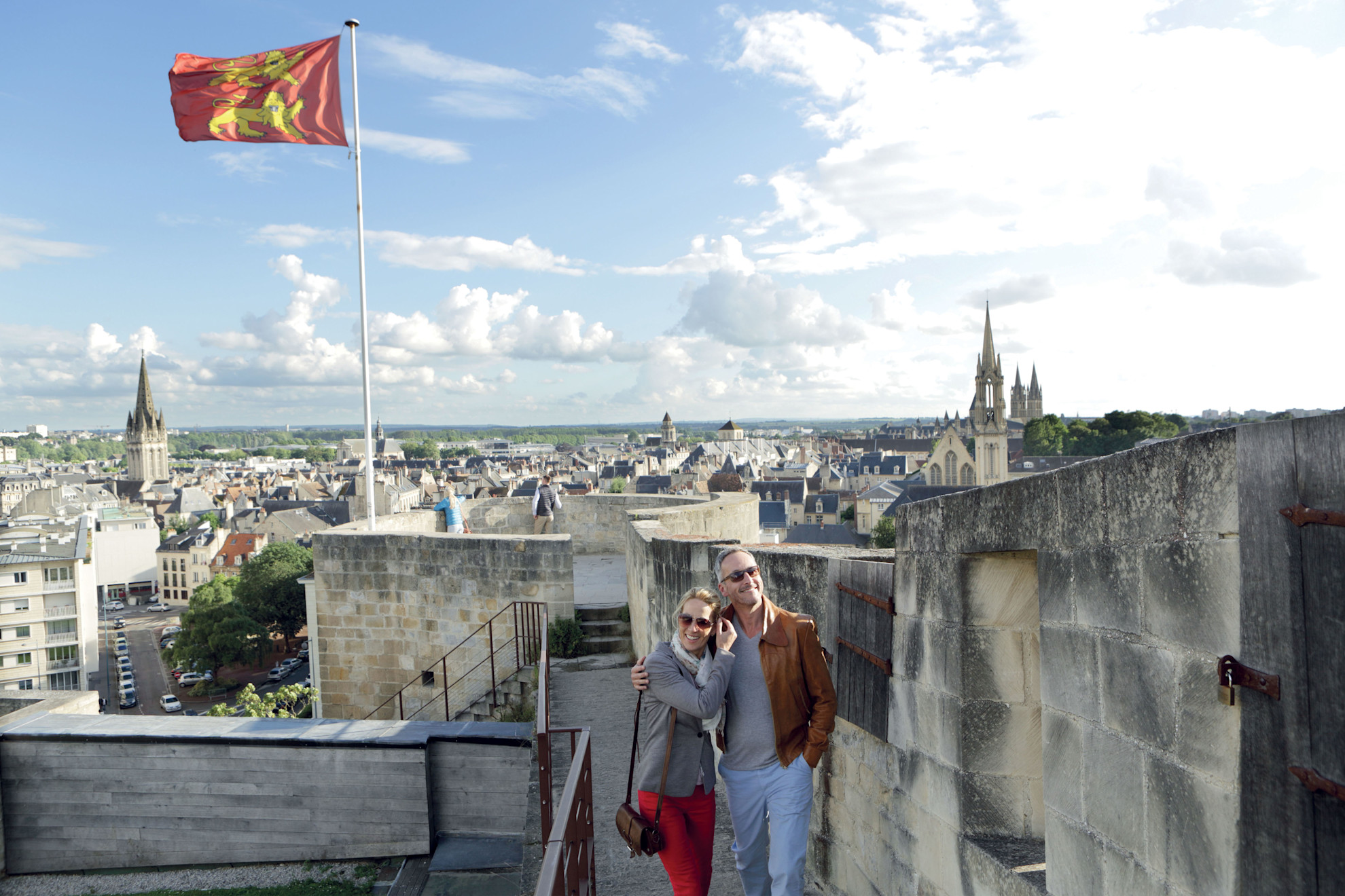 Couple at the Château de Caen