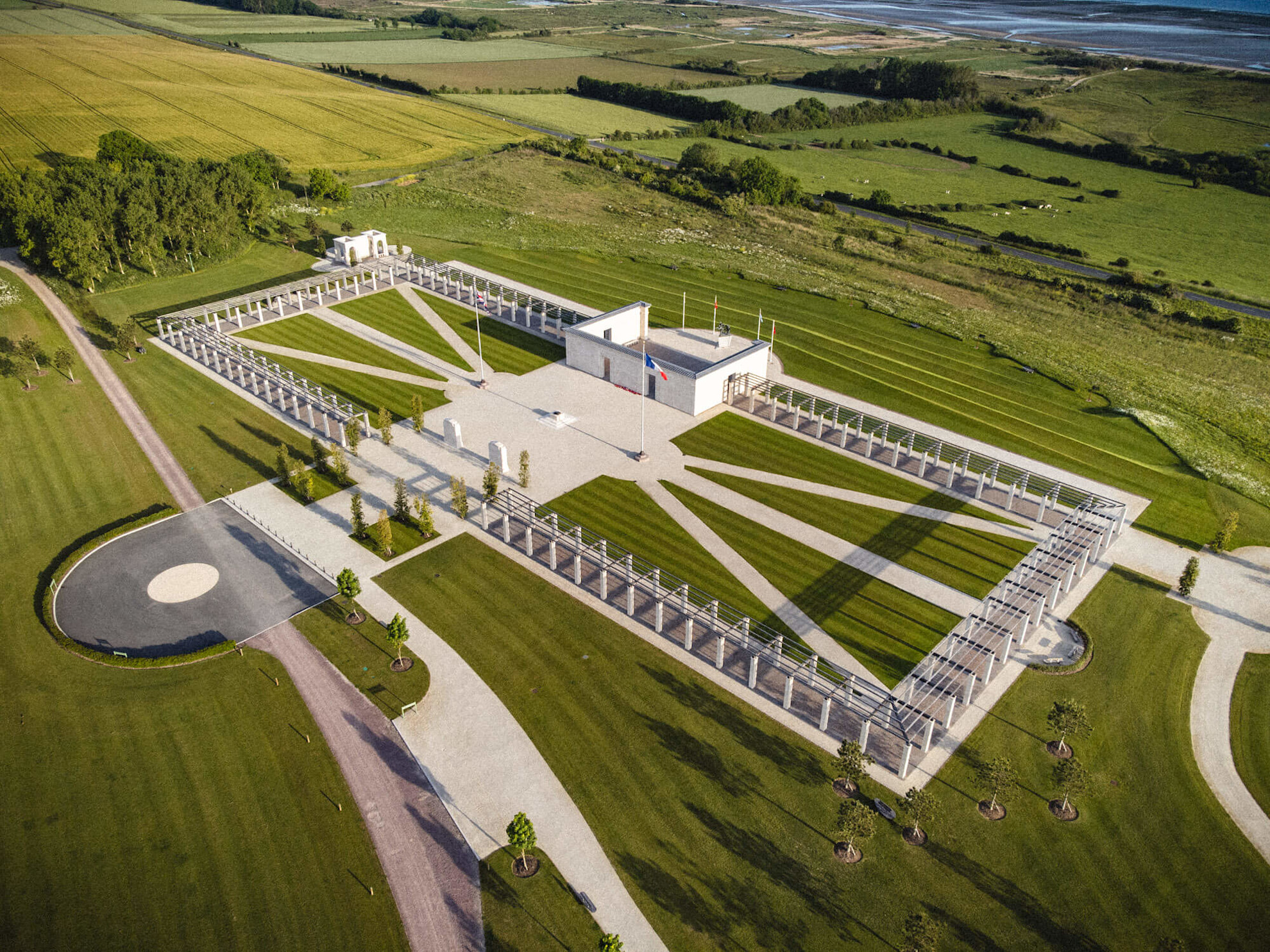 Aerial view of the British Normandy Memorial © British Normandy Memorial