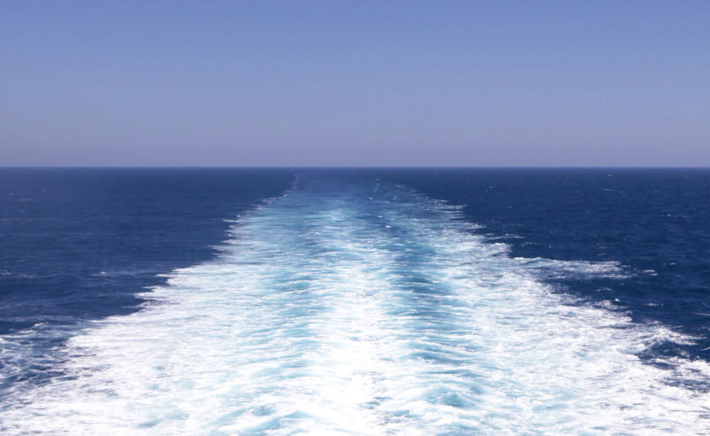 Ferry wake landscape
