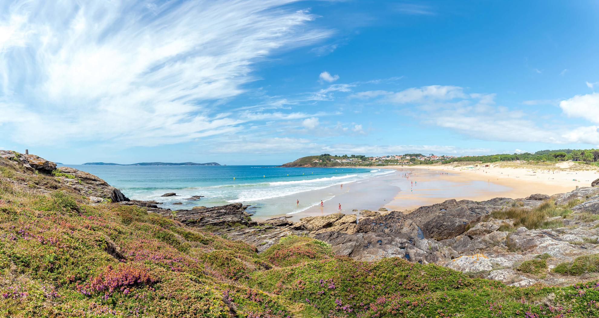 Montalvo beach in Sanxenxo, Galicia