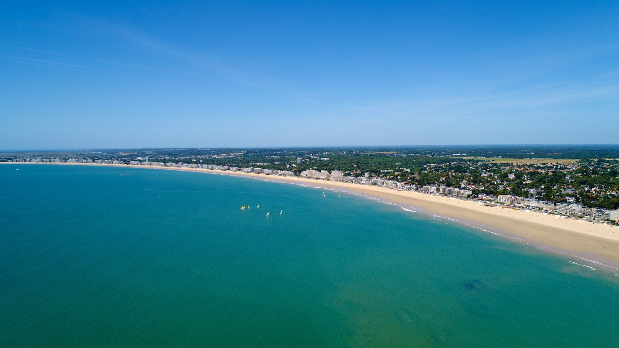 A view of the beach at La Baule