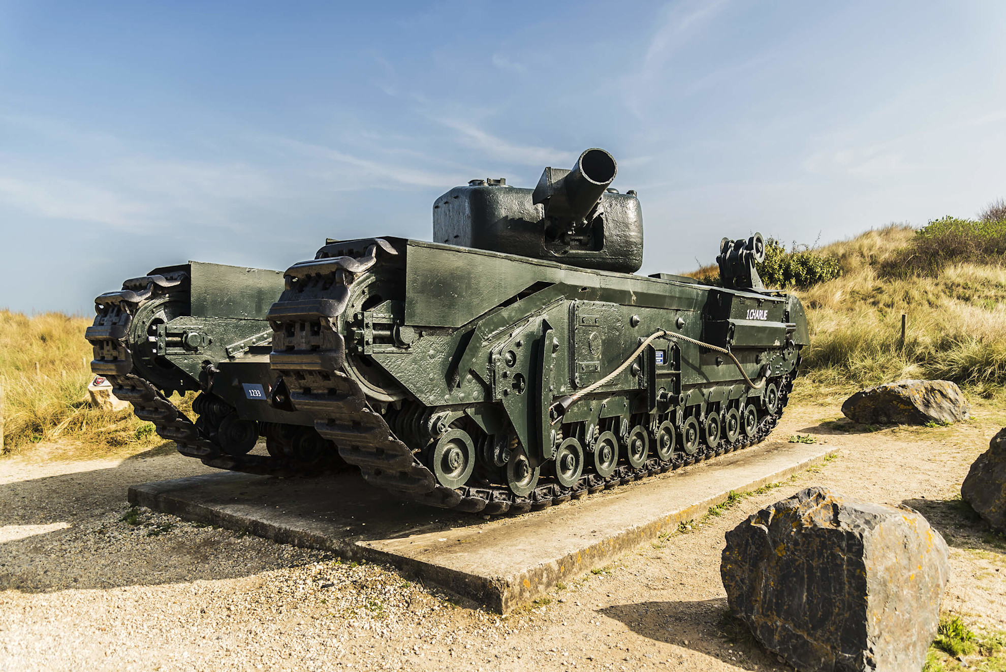 WW2 D-day tank, Normandy