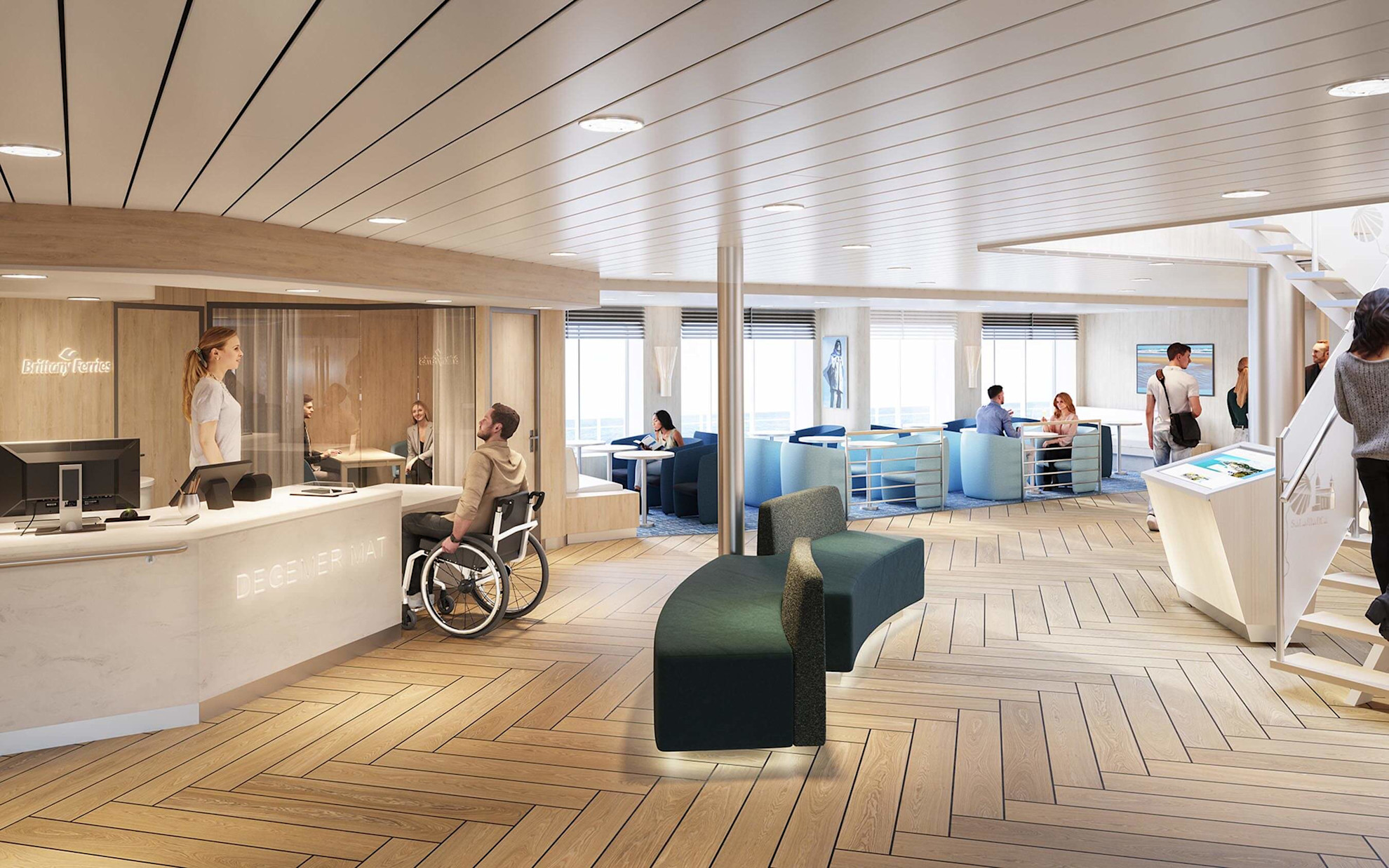 Reception aboard Saint-Malo 