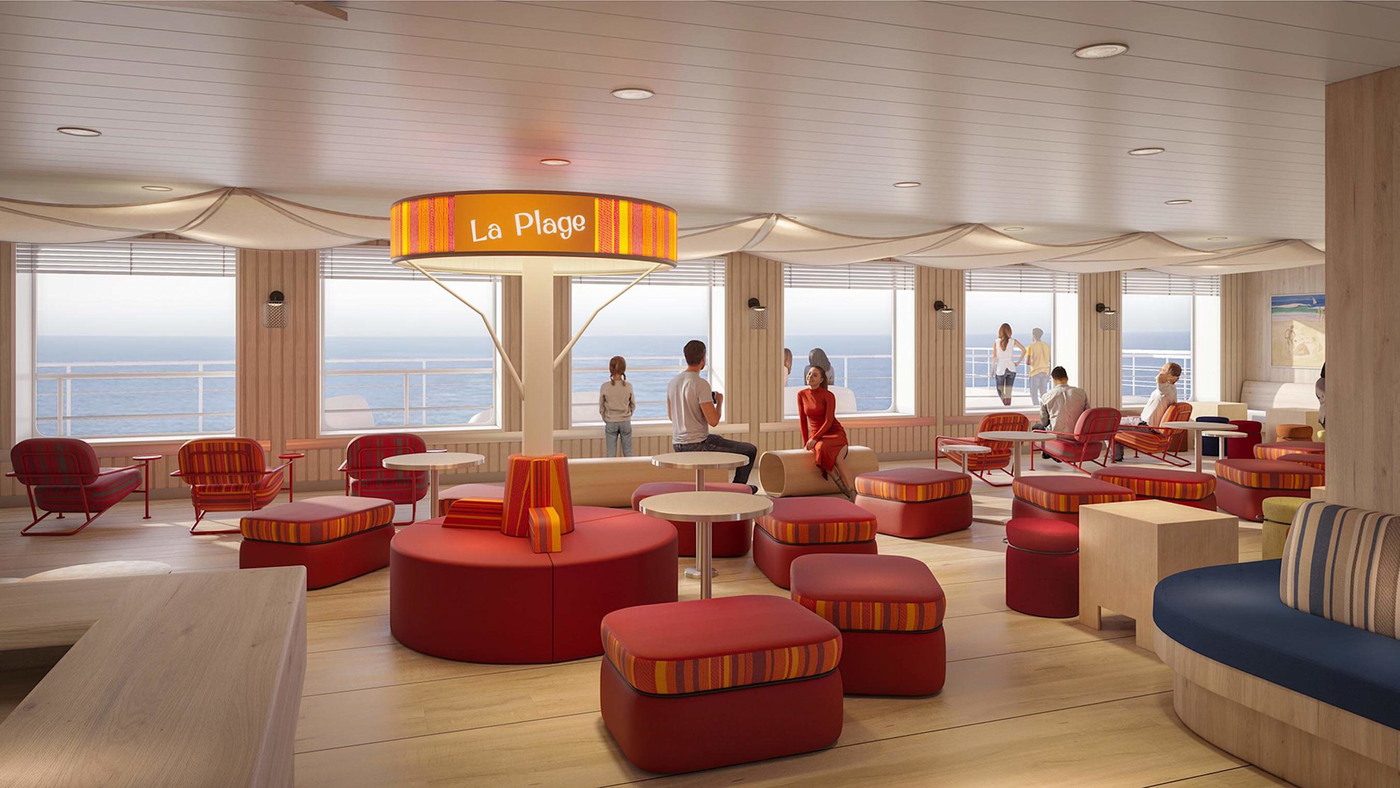 La Plage Lounge on board Saint-Malo