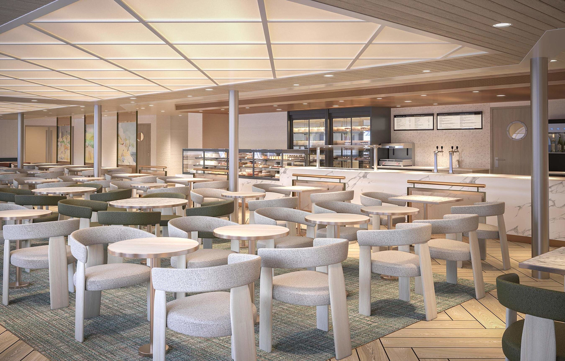 Le Jardin restaurant on board Saint-Malo