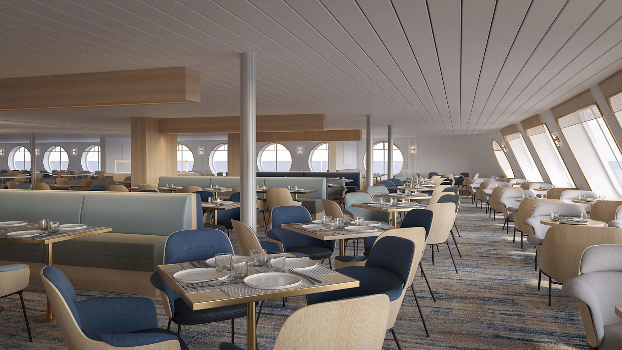 Le Littoral restaurant on board Saint-Malo 